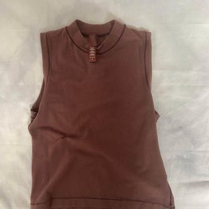 skims cotton jersey mock neck tank